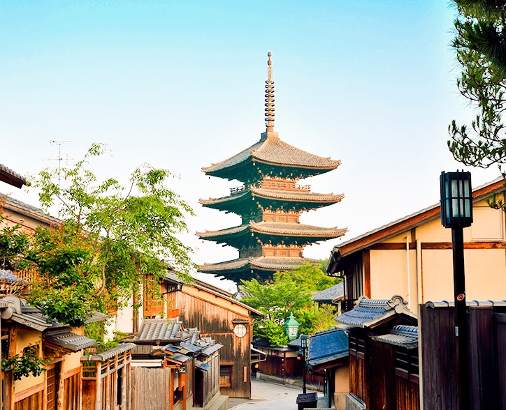 産寧坂からみる三重塔